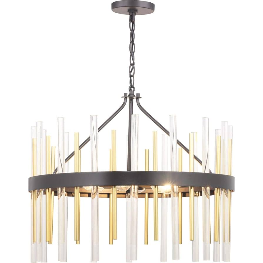 Progress Lighting Orrizo Collection 6-Light Clear Glass Luxe
